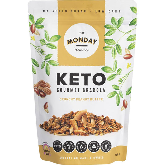 The Monday Food Co. Keto Gourmet Granola Crunchy Peanut Butter 300g