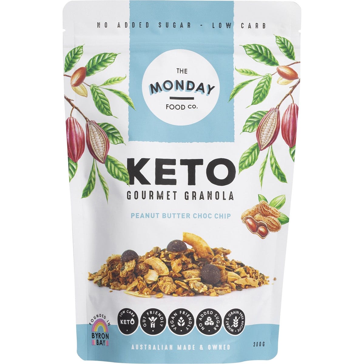 The Monday Food Co. Keto Gourmet Granola Peanut Butter Chocolate Chip 300g