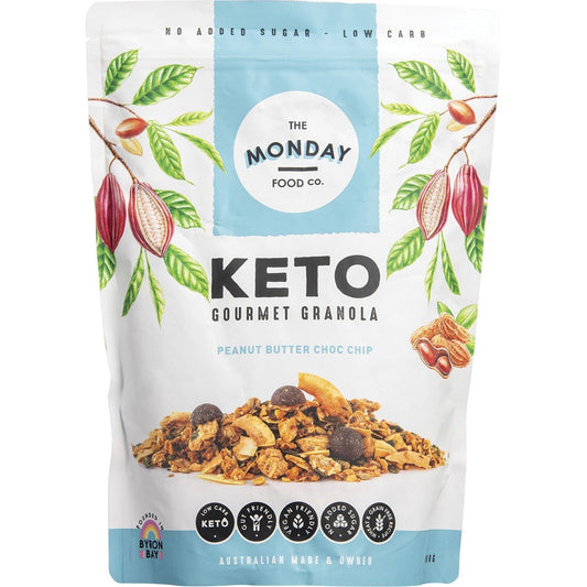 The Monday Food Co. Keto Gourmet Granola Peanut Butter Chocolate Chip 800g