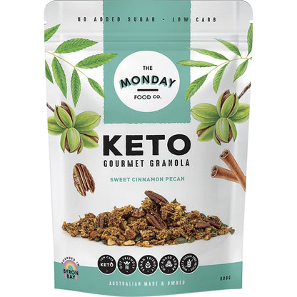 The Monday Food Co. Keto Gourmet Granola Sweet Cinnamon Pecan 800g