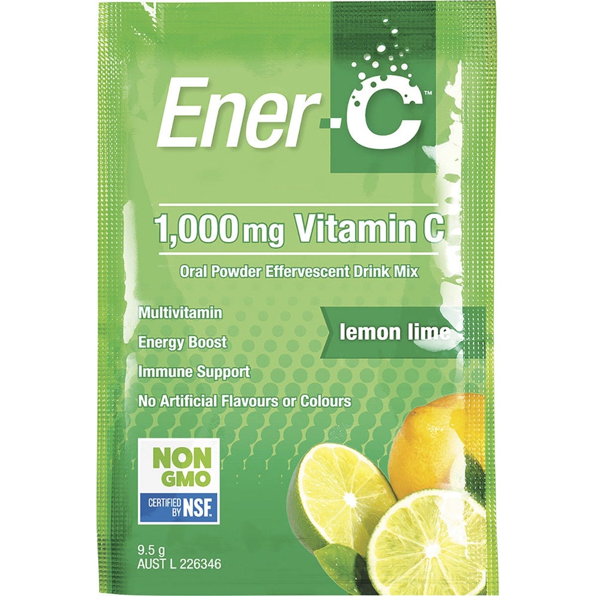 Martin & Pleasance Ener-C 1000mg Vitamin C Drink Mix Lemon Lime Sachets 12pk