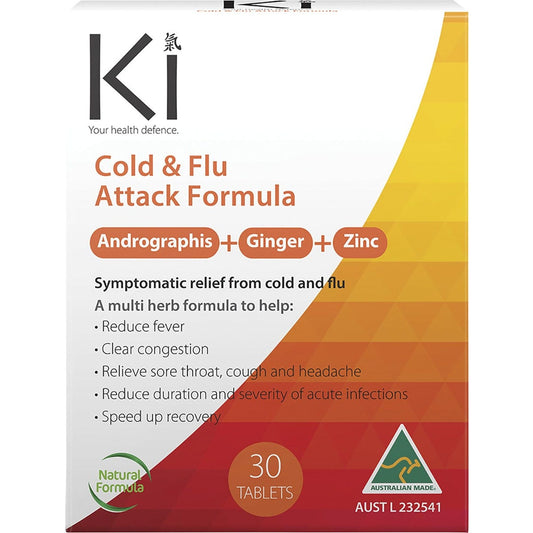 Martin & Pleasance Ki Cold & Flu Attack 30 Tabs