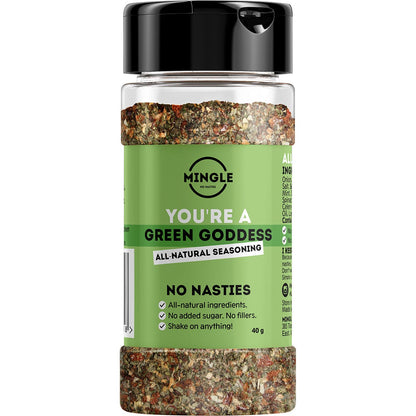 Mingle Natural Seasoning Blend Green Goddess 10x40g