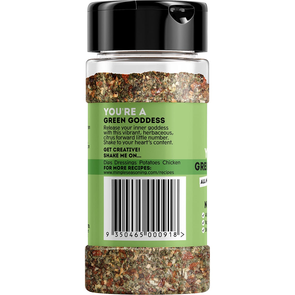 Mingle Natural Seasoning Blend Green Goddess 10x40g