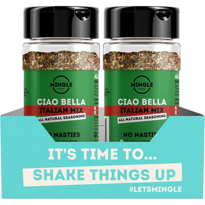 Mingle Natural Seasoning Blend Ciao Bella Italian Mix 10x35g