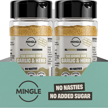 Mingle Natural Seasoning Blend Garlic & Herb 10x50g