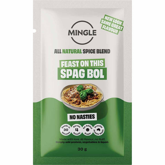 Mingle Natural Seasoning Blend Spag Bol Speedy-Style 12x30g