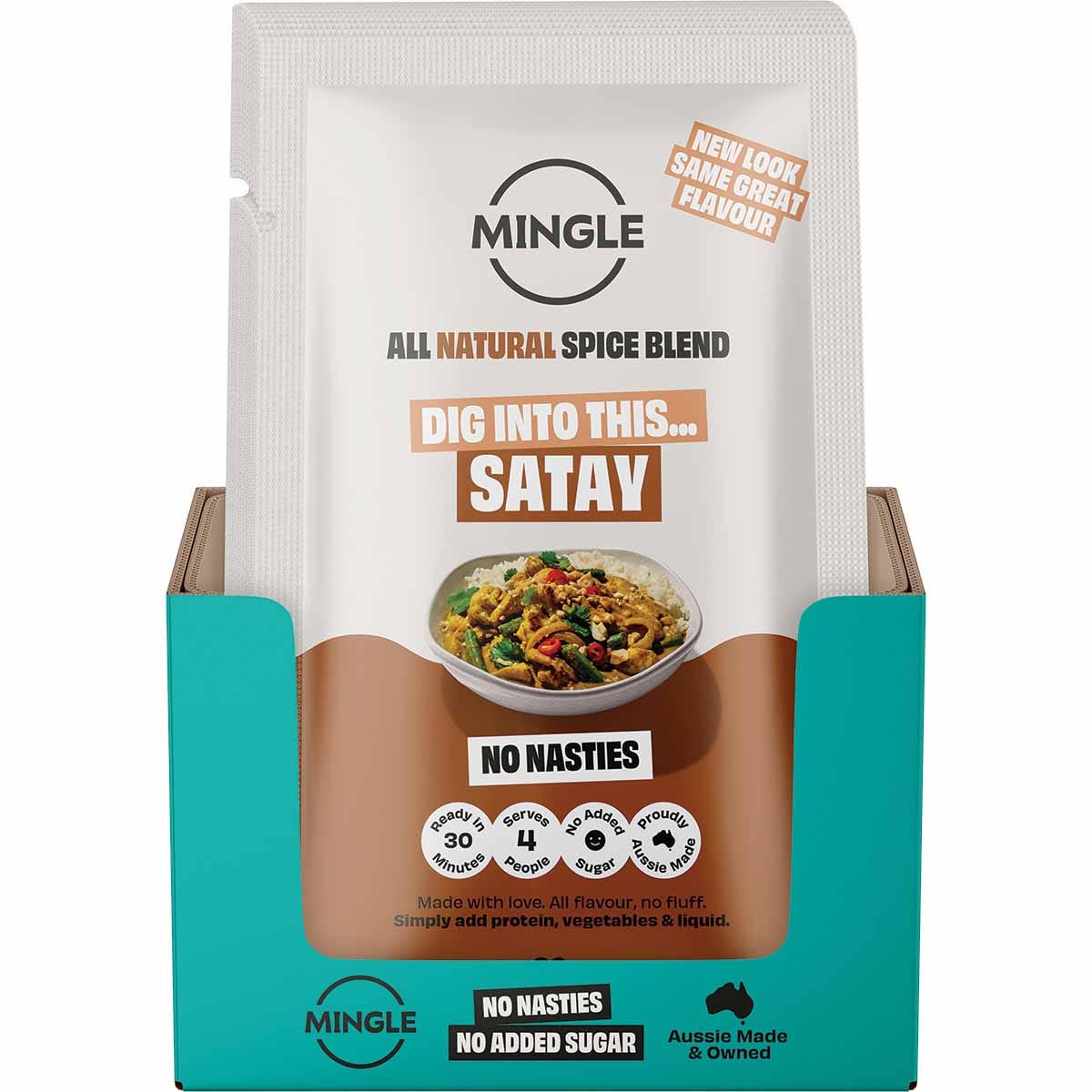 Mingle Natural Seasoning Blend Satay 12x30g