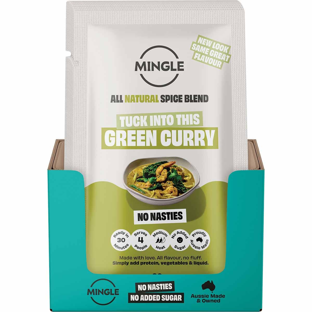 Mingle Natural Seasoning Blend Green Curry 12x30g