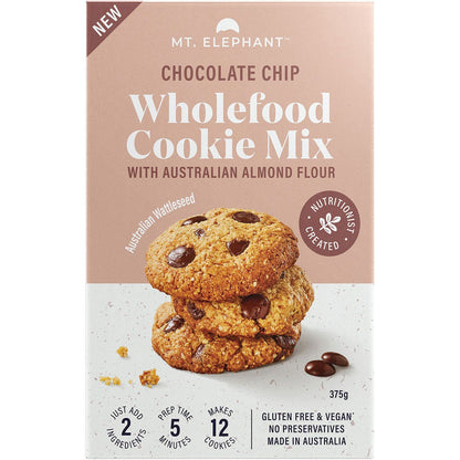 Mt. Elephant Wholefood Cookie Mix Chocolate Chip 5x375g