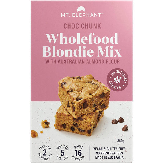 Mt. Elephant Wholefood Blondie Mix Choc Chunk 5x350g