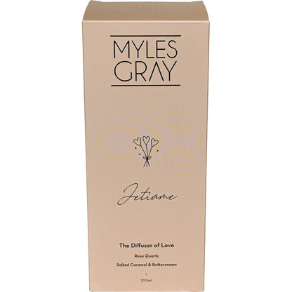 Myles Gray Crystal Infused Reed Diffuser Salted Caramel Buttercrm 200ml