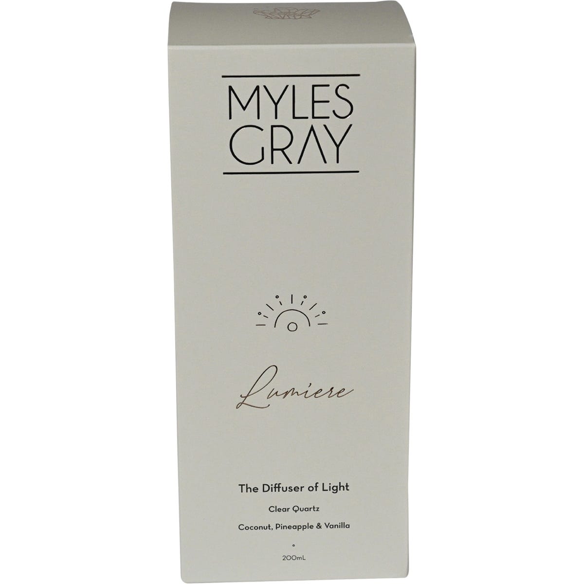 Myles Gray Crystal Infused Reed Diffuser Coco, Pineapple, Vanilla 200ml