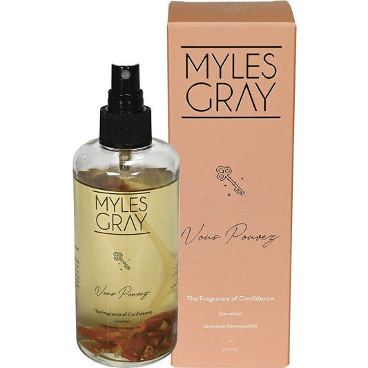 Myles Gray Crystal Infused Room Spray Japanese Honeysuckle 200ml