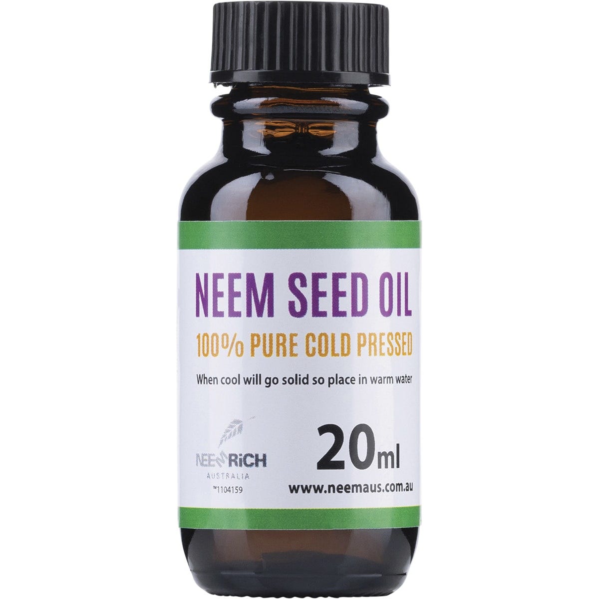 Neem Neem Seed Oil 100% Pure & Cold Pressed 20ml