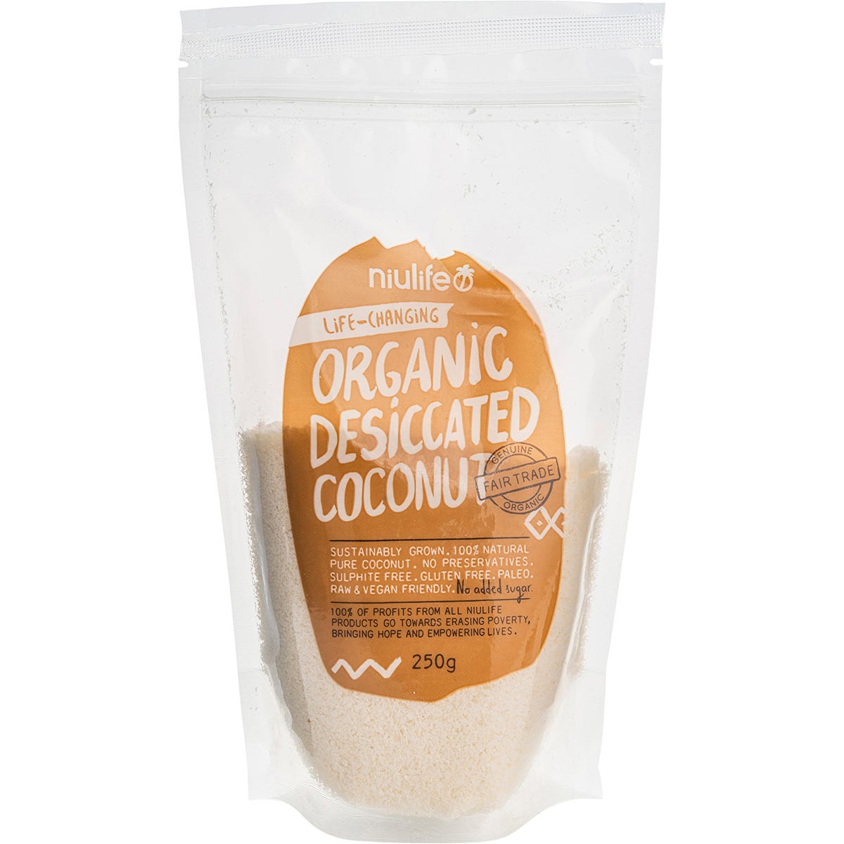 Niulife Desiccated Coconut 250g