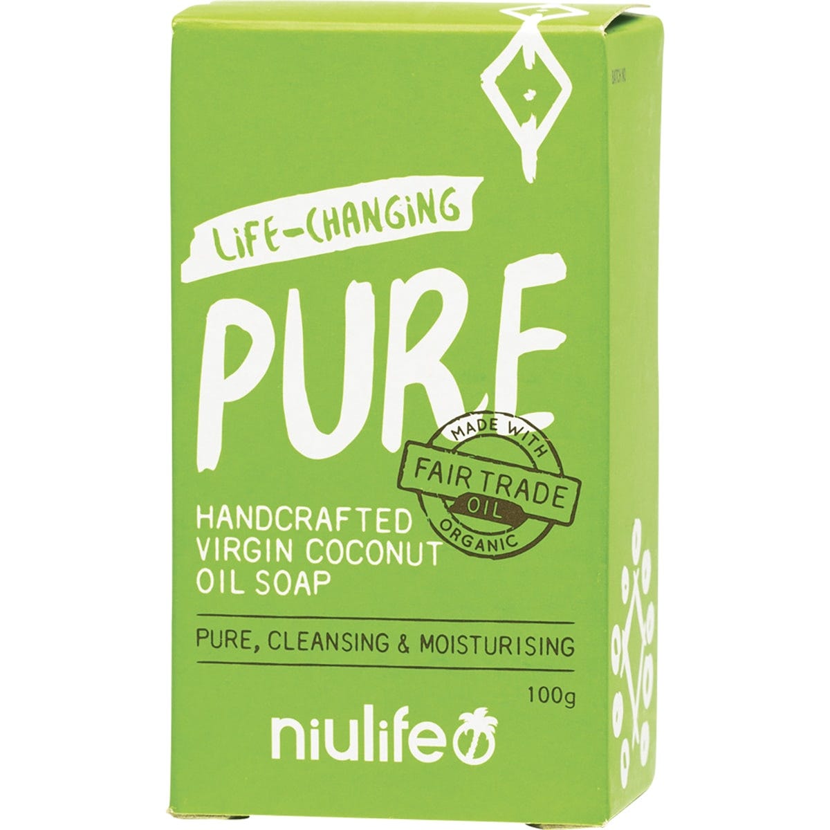 Niulife Coconut Oil Soap Pure 100g