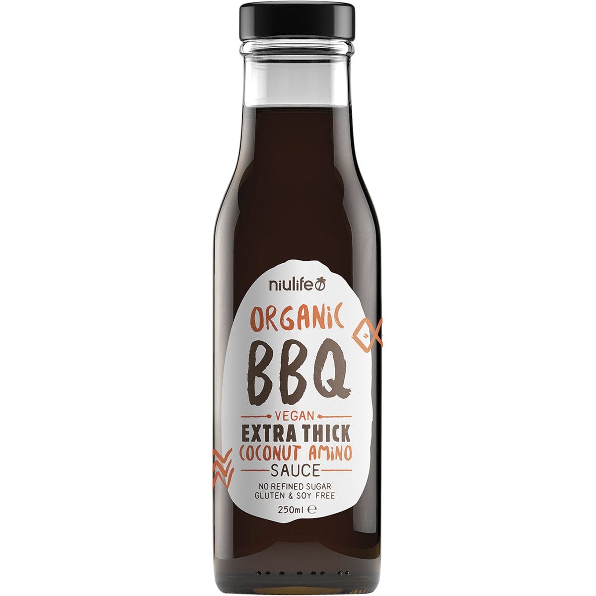 Niulife Organic Coconut Amino Sauce Extra Thick BBQ 6x250ml