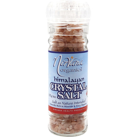 Nirvana Organics Himalayan Salt Granules Glass Grinder 125g