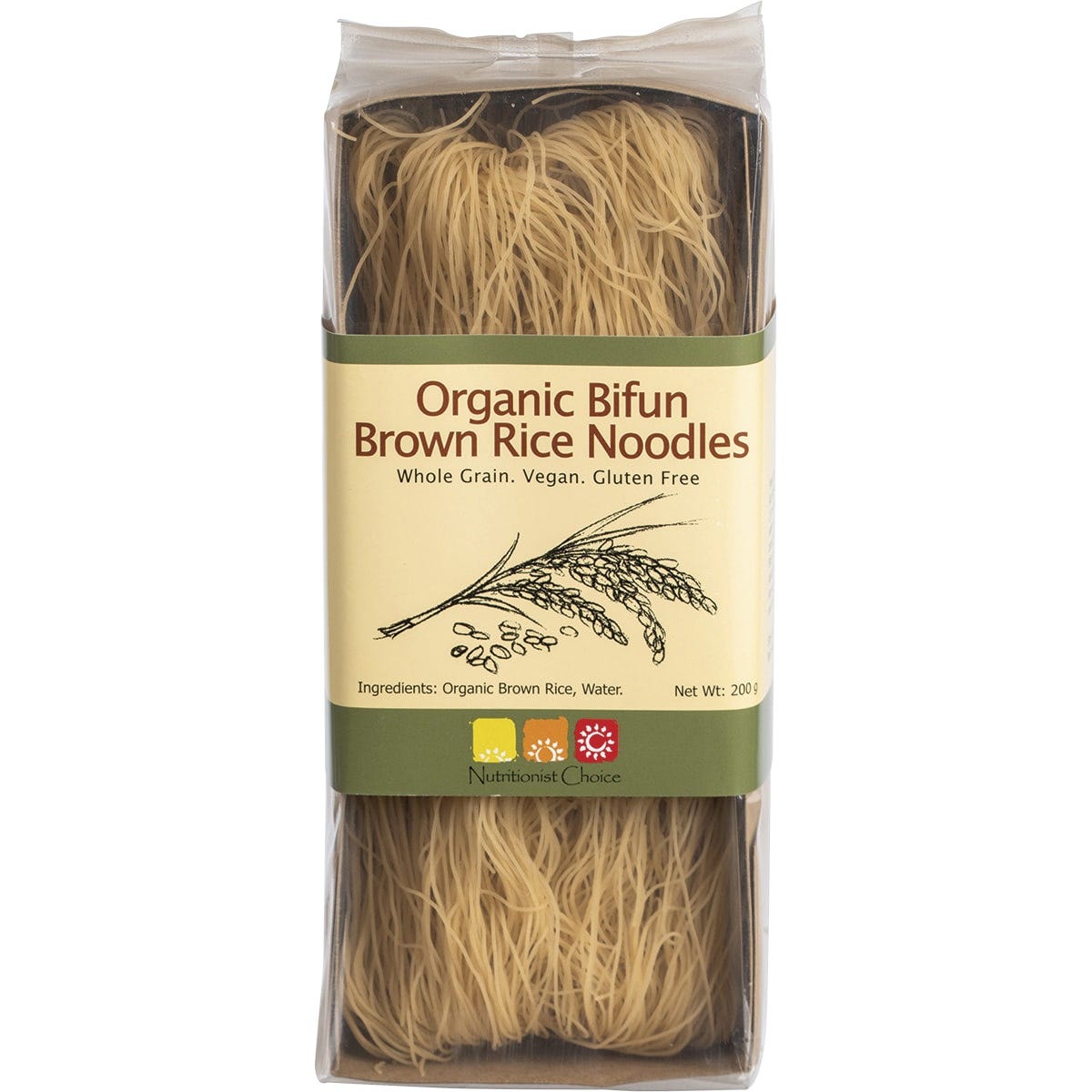 Nutritionist Choice Rice Noodles Bifun Brown 200g