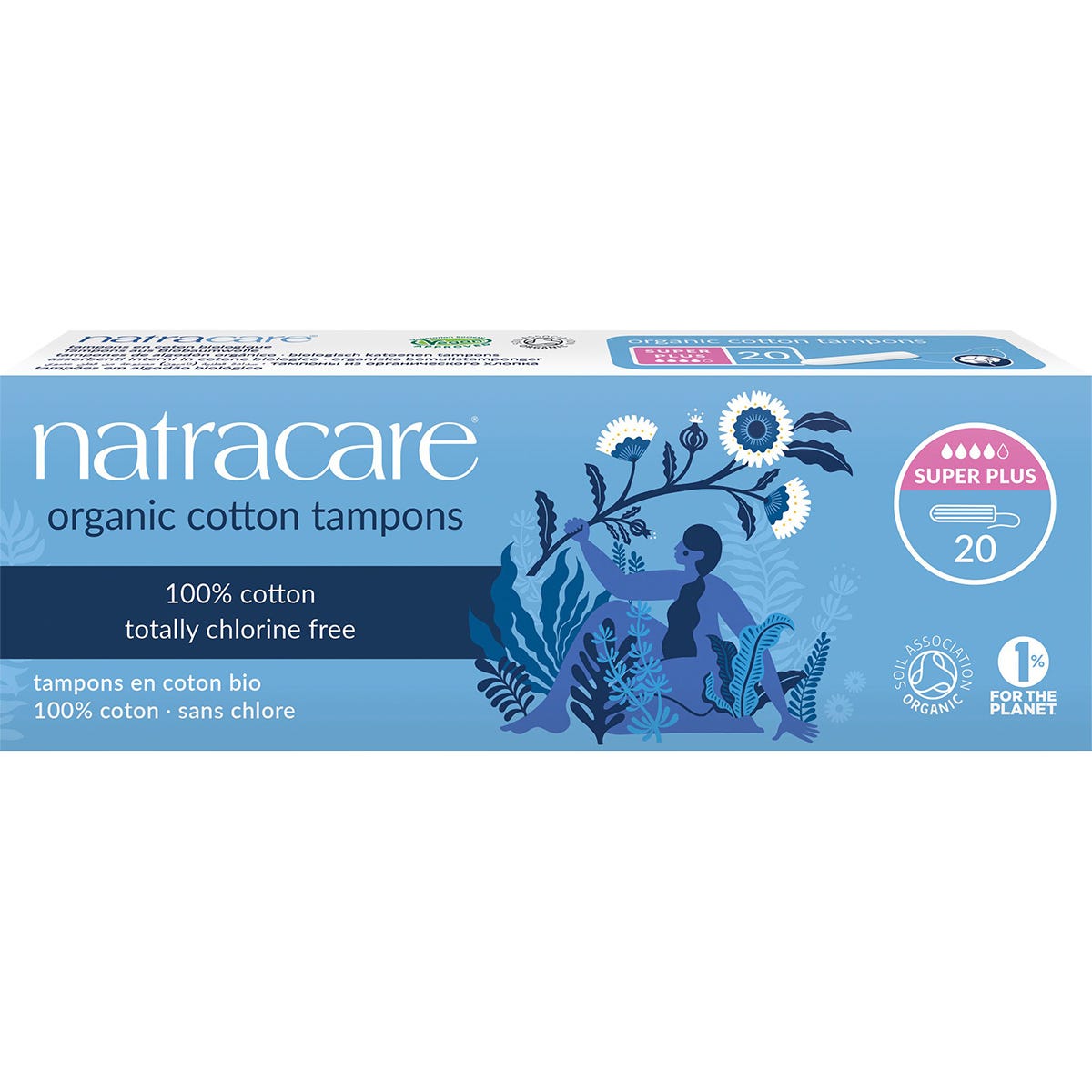 Natracare Tampons (Non-Applicator) Super Plus 20pk