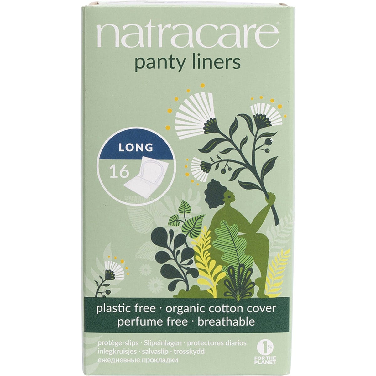 Natracare Panty Liners Long 16pk