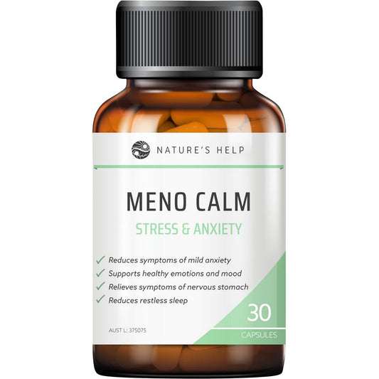 Nature's Help Meno Calm Stress & Anxiety Capsules 30 Caps