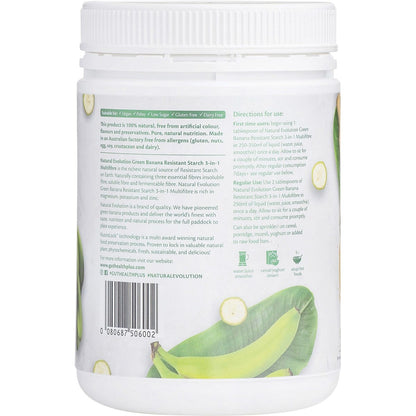 Natural Evolution GH+ Green Banana Resistant Starch 3-in-1 Multifibre 400g