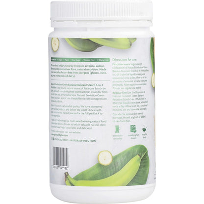 Natural Evolution GH+ Green Banana Resistant Starch 3-in-1 Multifibre 800g