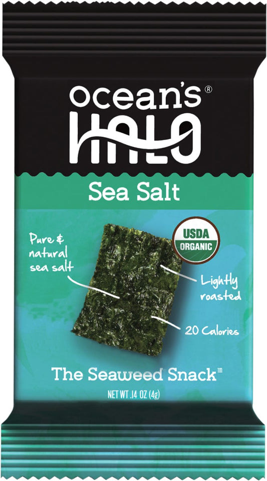 Ocean's Halo Seaweed Snacks Sea Salt 12x4g