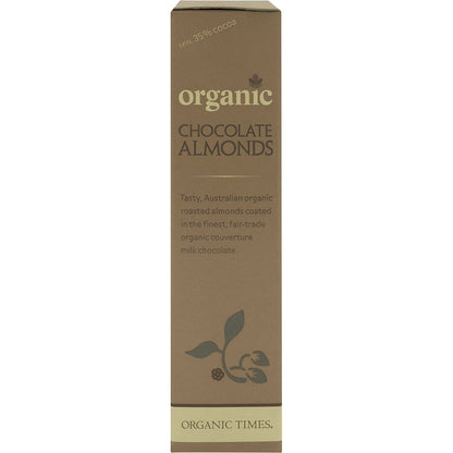 Organic Times Milk Chocolate Almonds 150g