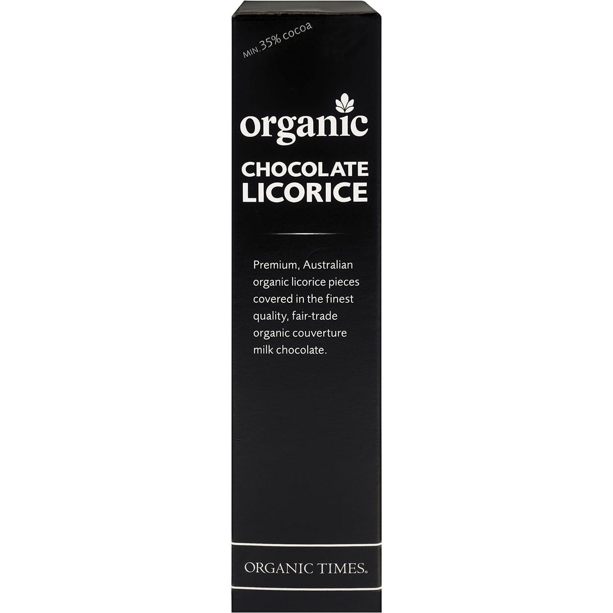 Organic Times Milk Chocolate Licorice 150g