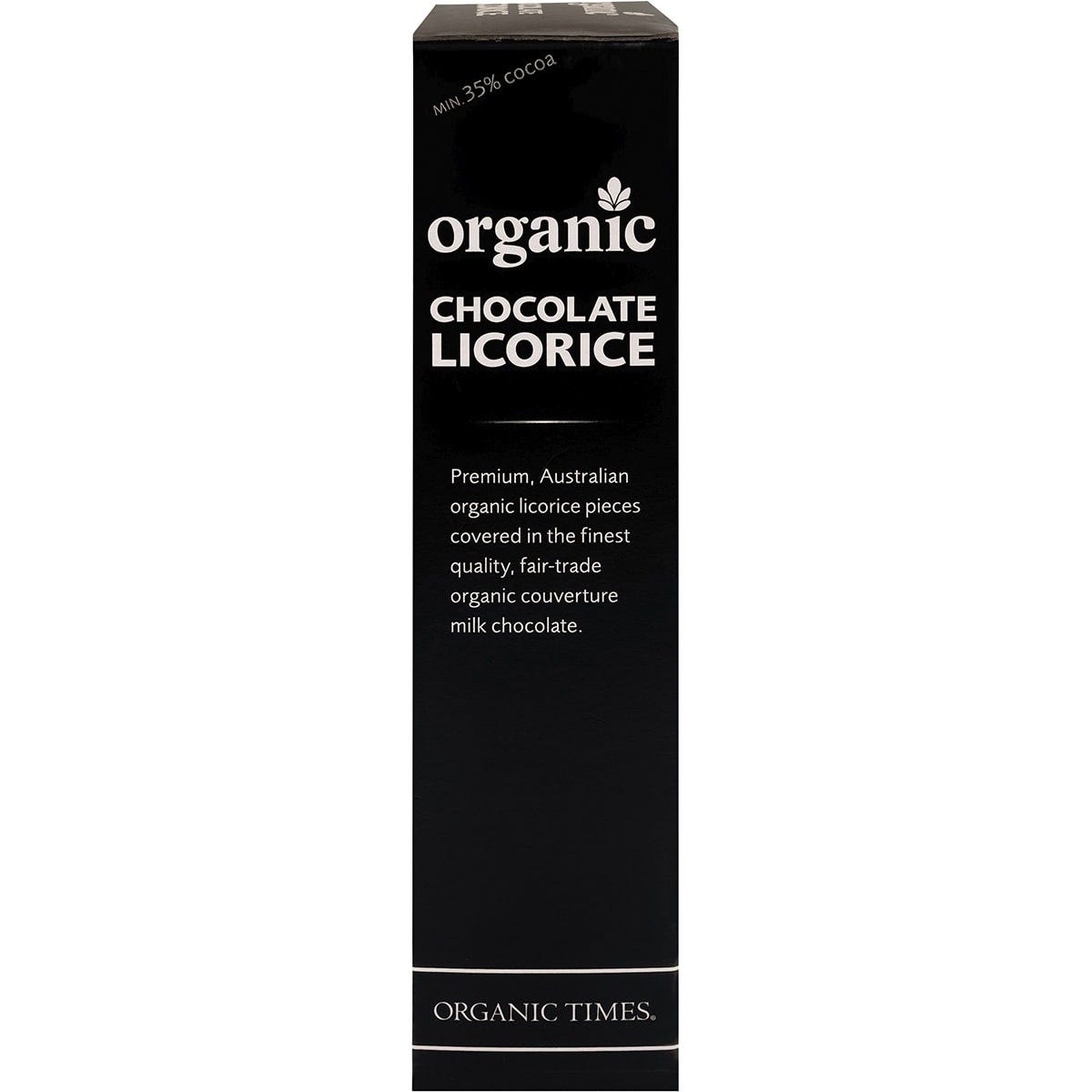 Organic Times Dark Chocolate Licorice 150g