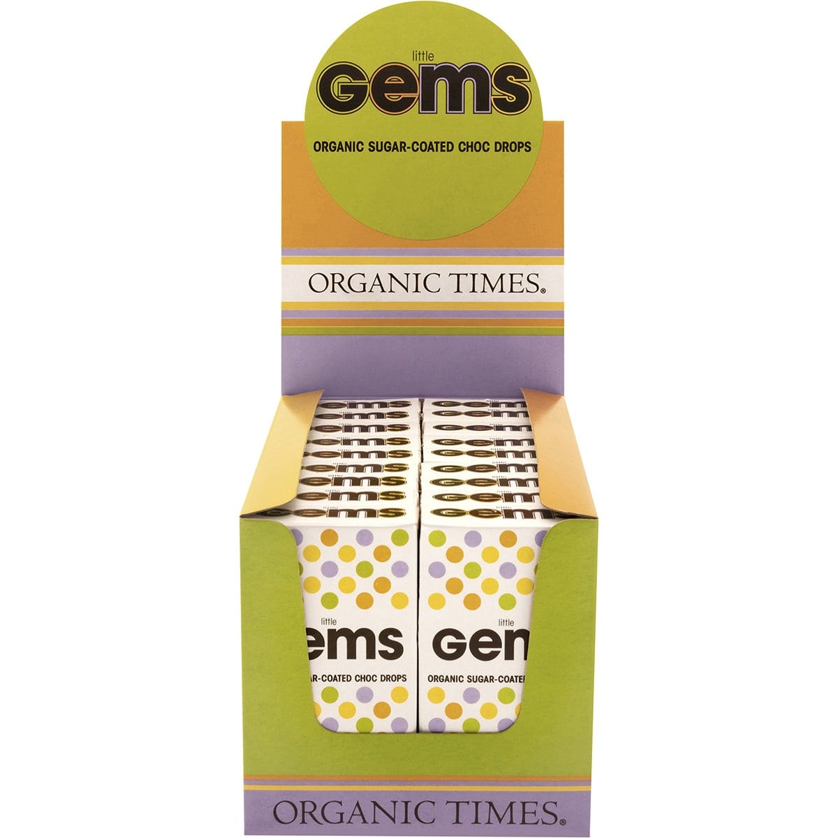 Organic Times Chocolate Little Gems 18x35g