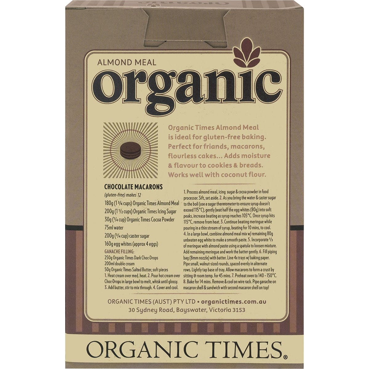 Organic Times Almond Meal 200g