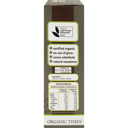 Organic Times Carob Powder 200g