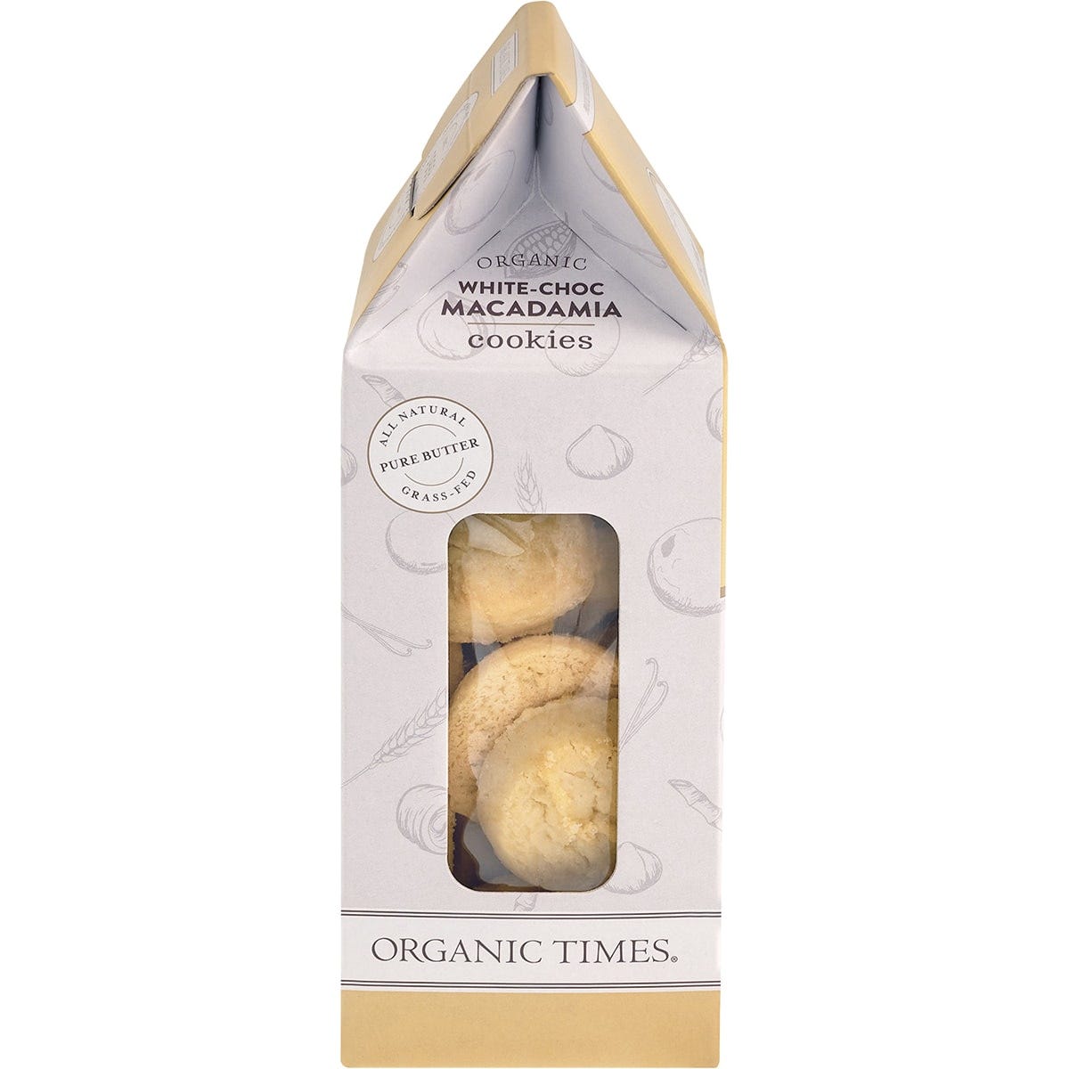 Organic Times Cookies White Choc Macadamia 150g