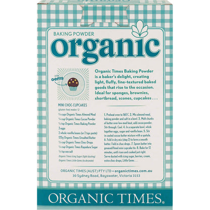 Organic Times Baking Powder 200g