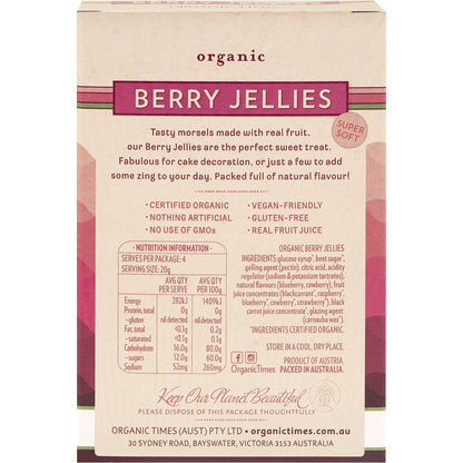 Organic Times Berry Jellies 80g