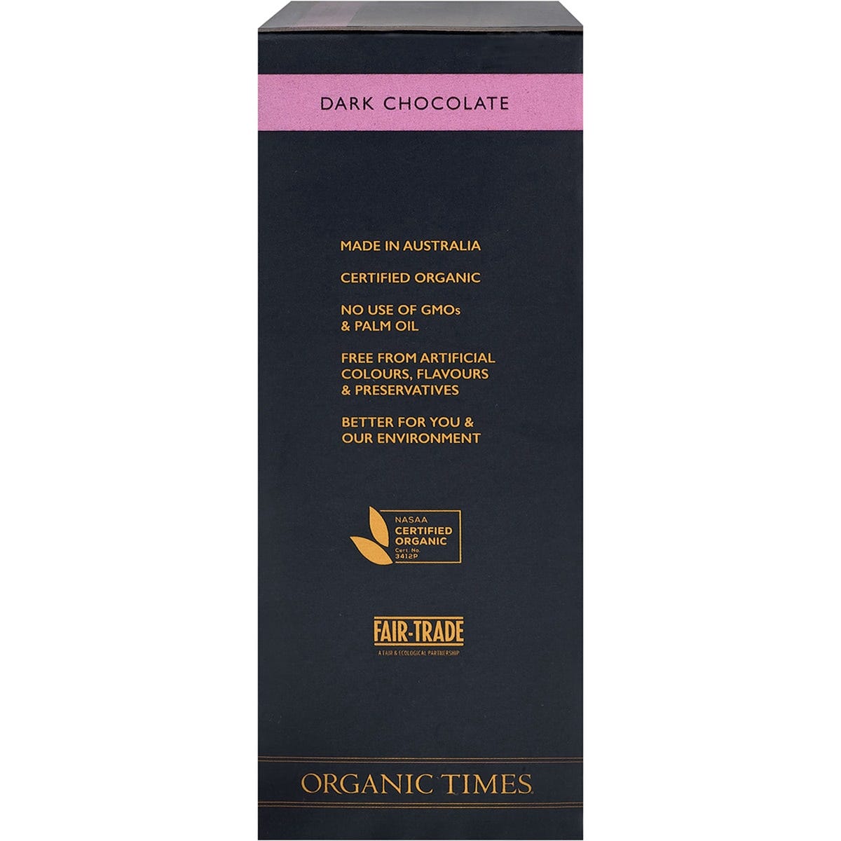 Organic Times Dark Chocolate Strawberries 100g