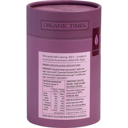 Organic Times Drinking Chocolate 200g