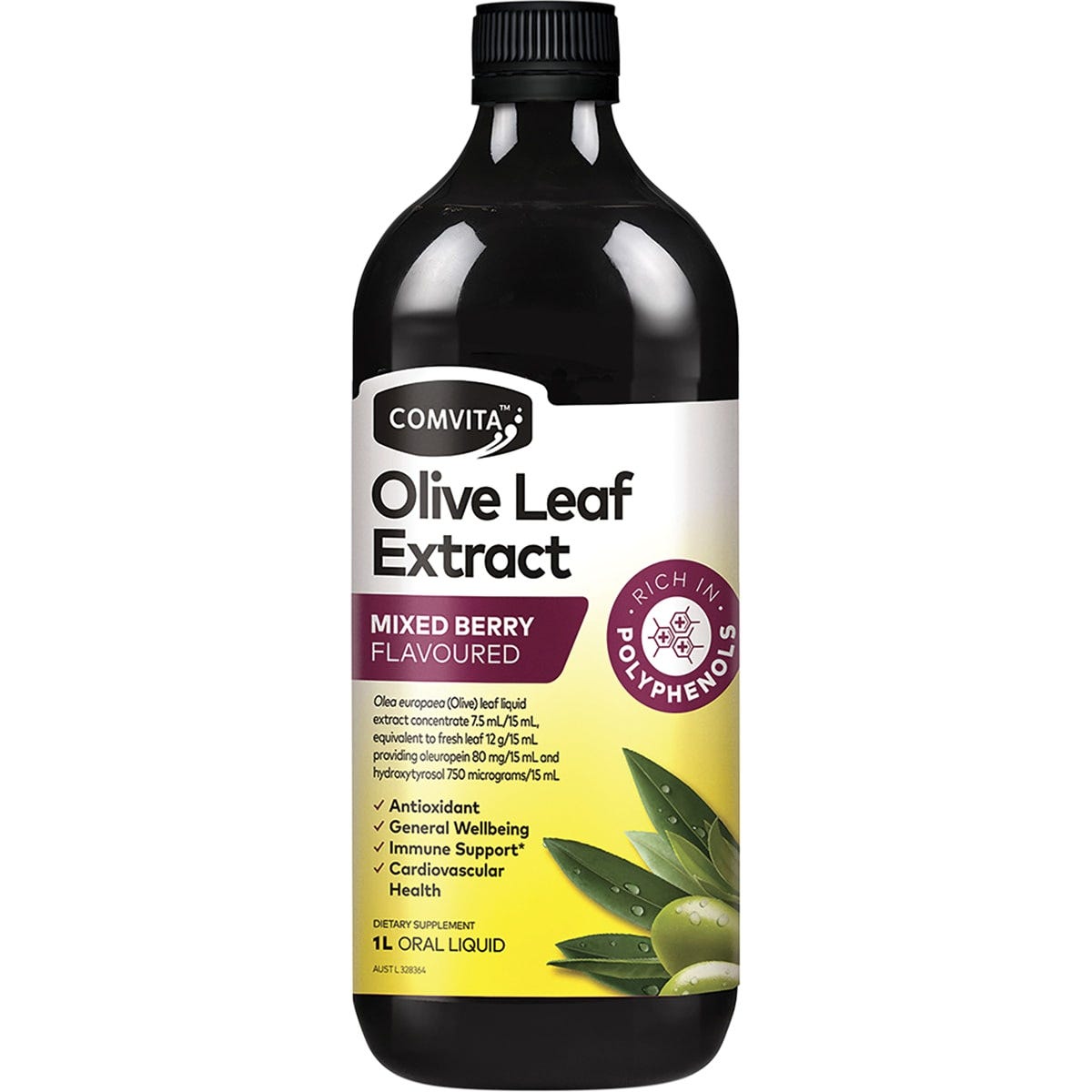 Comvita Olive Leaf Extract Mixed Berry 1L