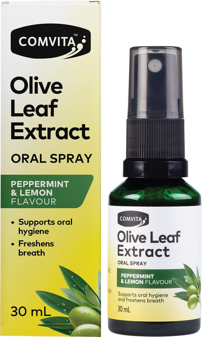 Comvita Olive Leaf Extract Oral Spray Peppermint & Lemon 30ml