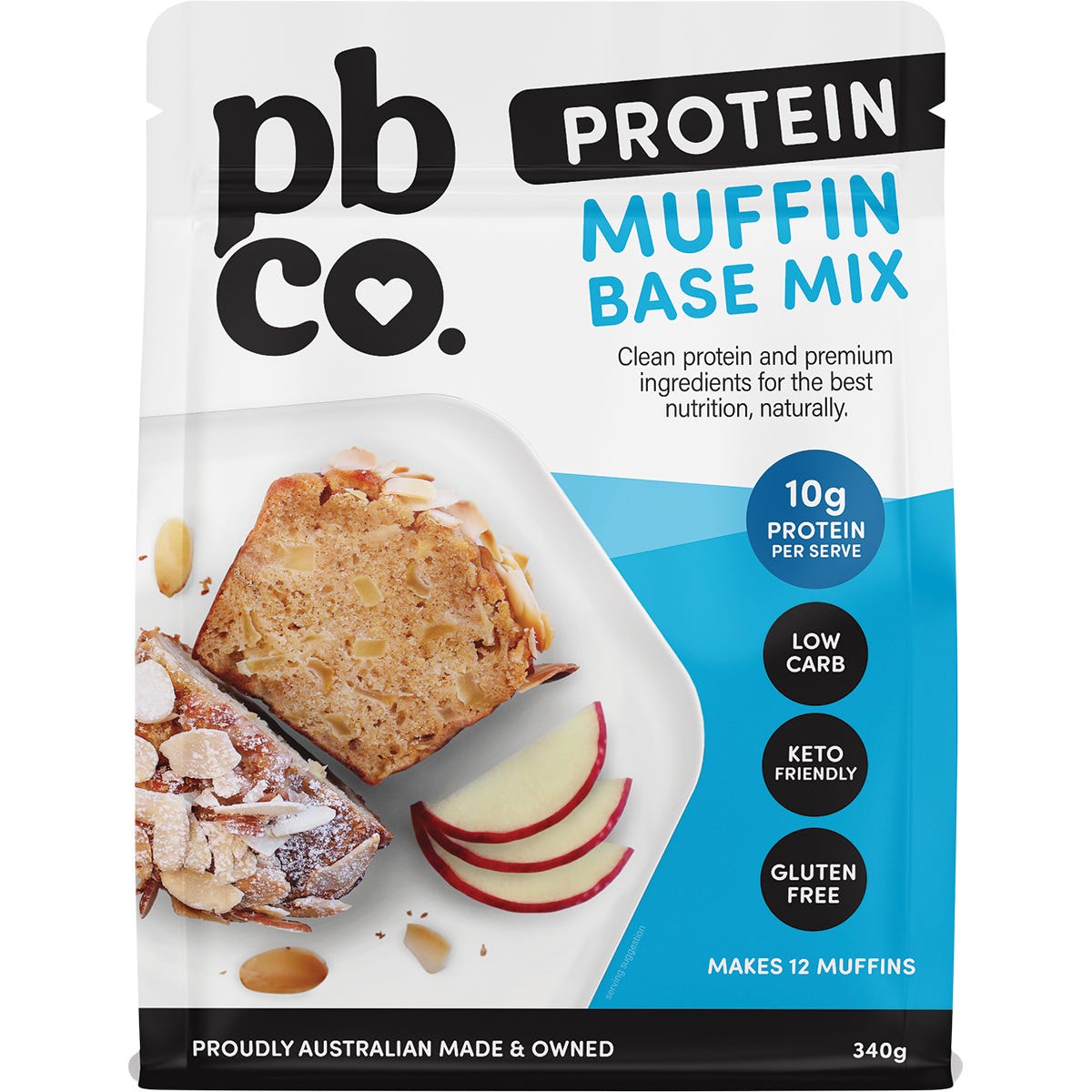 PBco Protein Muffin Mix Plant Protein 340g