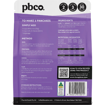 PBco Protein Pancakes Mix Plant Protein 300g