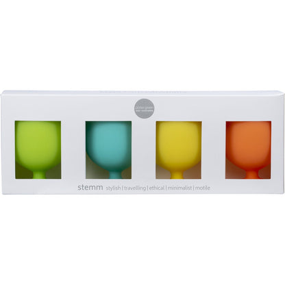 Porter Green Stemm Silicone Wine Glass Set Campinas 4x250ml