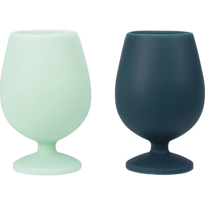 Porter Green Stemm Silicone Wine Glass Set Adrossan 2x250ml