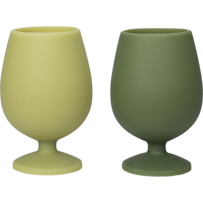 Porter Green Stemm Silicone Wine Glass Set Stirling 2x250ml