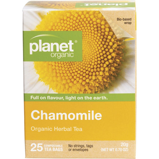 Planet Organic Herbal Tea Bags Chamomile 25pk