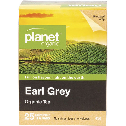 Planet Organic Herbal Tea Bags Earl Grey 25pk